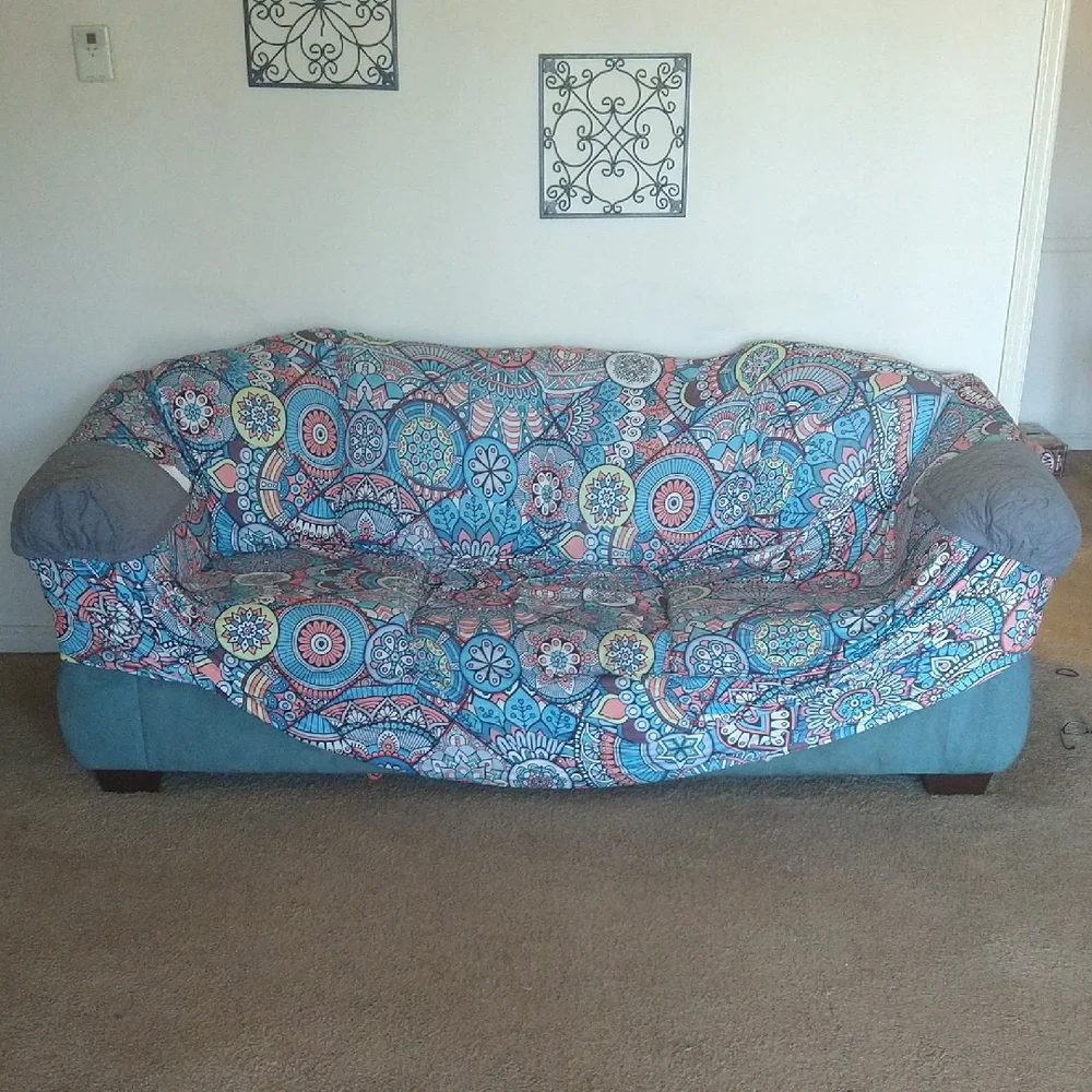 Colorful Patterned Sofa Cover